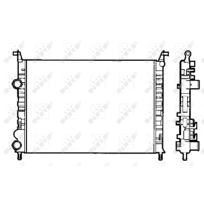 Hladnjak, hlađenje motora NRF NRF 58195 IC-C3CA9E