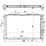 Hladnjak, hlađenje motora NRF NRF 58202 IC-AE5896