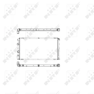 Hladnjak, hlađenje motora NRF NRF 58213 IC-AE589D