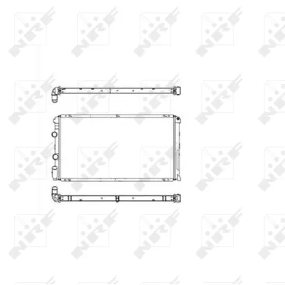 Hladnjak, hlađenje motora NRF NRF 58213 IC-AE589D