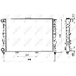 Hladnjak, hlađenje motora NRF NRF 58216 IC-AE58A0