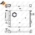 Hladnjak, hlađenje motora NRF NRF 58247 IC-AE58AF