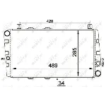 Hladnjak, hlađenje motora NRF NRF 58250 IC-AE58B0