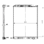 Hladnjak, hlađenje motora NRF NRF 58260 IC-D1FFBC
