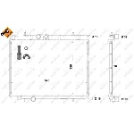 Hladnjak, hlađenje motora NRF NRF 58267 IC-AE58BD