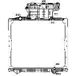 Hladnjak, hlađenje motora NRF NRF 58277 IC-C3FED8