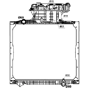 Hladnjak, hlađenje motora NRF NRF 58277 IC-C3FED8
