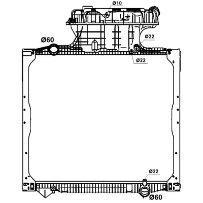 Hladnjak, hlađenje motora NRF NRF 58277 IC-C3FED8