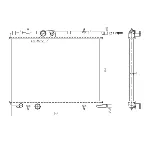 Hladnjak, hlađenje motora NRF NRF 58304A IC-G0K3PD