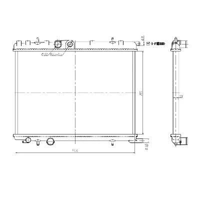 Hladnjak, hlađenje motora NRF NRF 58304A IC-G0K3PD