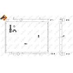 Hladnjak, hlađenje motora NRF NRF 58311 IC-AE58DA