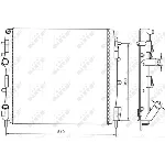 Hladnjak, hlađenje motora NRF NRF 58316 IC-AE58DF
