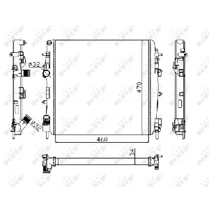 Hladnjak, hlađenje motora NRF NRF 58317A IC-DEB3DE