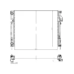 Hladnjak, hlađenje motora NRF NRF 58332A IC-G0K3PF