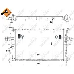Hladnjak, hlađenje motora NRF NRF 58344 IC-C3CA63