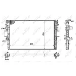 Hladnjak, hlađenje motora NRF NRF 58361 IC-C3C9D4
