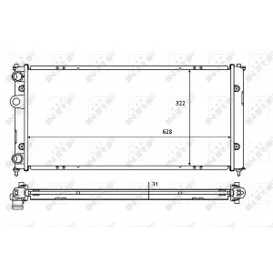 Hladnjak, hlađenje motora NRF NRF 58386 IC-D8183C