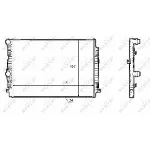 Hladnjak, hlađenje motora NRF NRF 58392 IC-DEB347