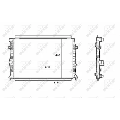 Hladnjak, hlađenje motora NRF NRF 58398 IC-D9E447