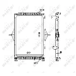 Hladnjak, hlađenje motora NRF NRF 58402 IC-C3FEE2