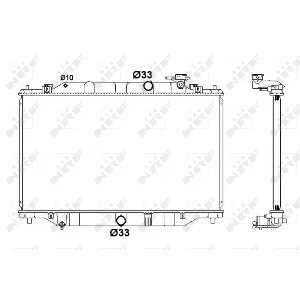Hladnjak, hlađenje motora NRF NRF 58416 IC-D2F308