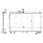 Hladnjak, hlađenje motora NRF NRF 58420 IC-D60C1C