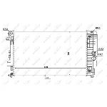 Hladnjak, hlađenje motora NRF NRF 58440 IC-D756B4