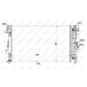 Hladnjak, hlađenje motora NRF NRF 58440 IC-D756B4