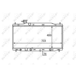 Hladnjak, hlađenje motora NRF NRF 58456 IC-DCC4F7