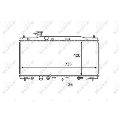 Hladnjak, hlađenje motora NRF NRF 58456 IC-DCC4F7