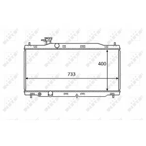 Hladnjak, hlađenje motora NRF NRF 58458 IC-DEB320