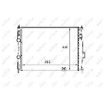 Hladnjak, hlađenje motora NRF NRF 58461 IC-DEB353