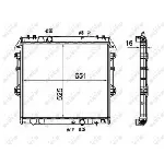 Hladnjak, hlađenje motora NRF NRF 58491 IC-DEB368