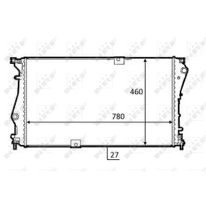 Hladnjak, hlađenje motora NRF NRF 58498 IC-DEB318