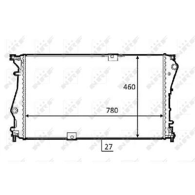 Hladnjak, hlađenje motora NRF NRF 58498 IC-DEB318