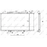 Hladnjak, hlađenje motora NRF NRF 58548 IC-DEB377
