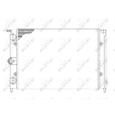 Hladnjak, hlađenje motora NRF NRF 58697 IC-AE5924