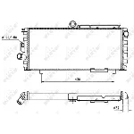 Hladnjak, hlađenje motora NRF NRF 58701 IC-AE5926