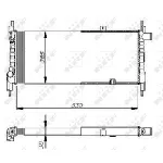 Hladnjak, hlađenje motora NRF NRF 58711 IC-AE592B