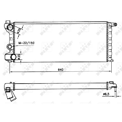 Hladnjak, hlađenje motora NRF NRF 58742 IC-AE5938