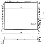 Hladnjak, hlađenje motora NRF NRF 58743 IC-AE5939
