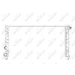 Hladnjak, hlađenje motora NRF NRF 58765 IC-AE593F