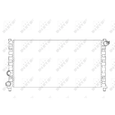 Hladnjak, hlađenje motora NRF NRF 58765 IC-AE593F