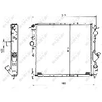 Hladnjak, hlađenje motora NRF NRF 58784 IC-AE5949