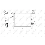 Hladnjak, hlađenje motora NRF NRF 58807 IC-C3CACB