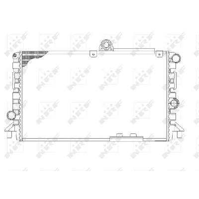 Hladnjak, hlađenje motora NRF NRF 58809 IC-AE5955