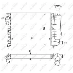 Hladnjak, hlađenje motora NRF NRF 58814 IC-AE5958