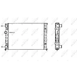 Hladnjak, hlađenje motora NRF NRF 58819 IC-AE595B