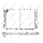 Hladnjak, hlađenje motora NRF NRF 58868 IC-C3C99B