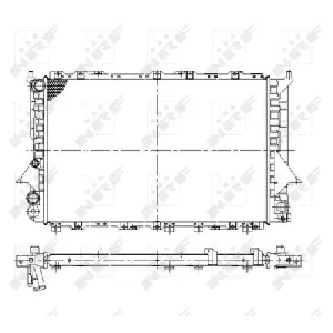 Hladnjak, hlađenje motora NRF NRF 58868 IC-C3C99B